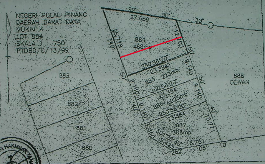 Largest lot in subdivision